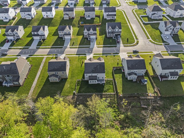 bird's eye view featuring a residential view