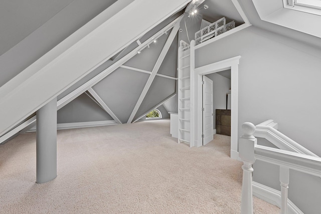884 Neil Ave, Columbus, OH 43215 - additional living space featuring carpet floors and lofted ceiling