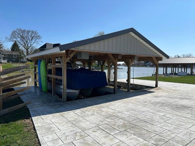 view of patio with a gazebo