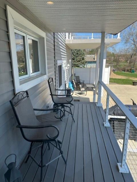 view of deck