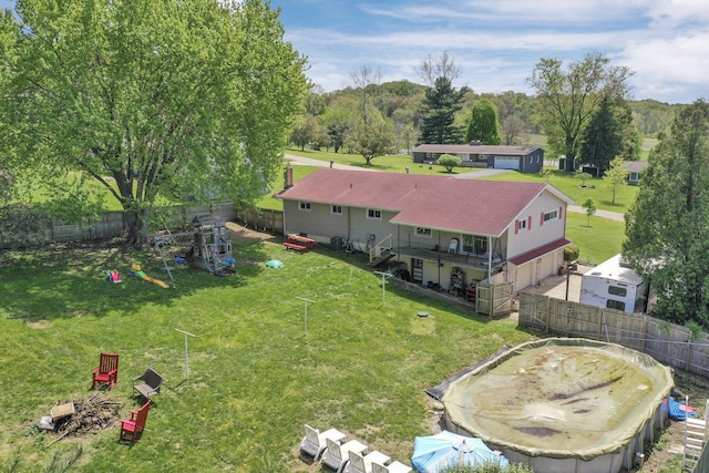 drone / aerial view