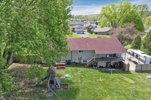 birds eye view of property