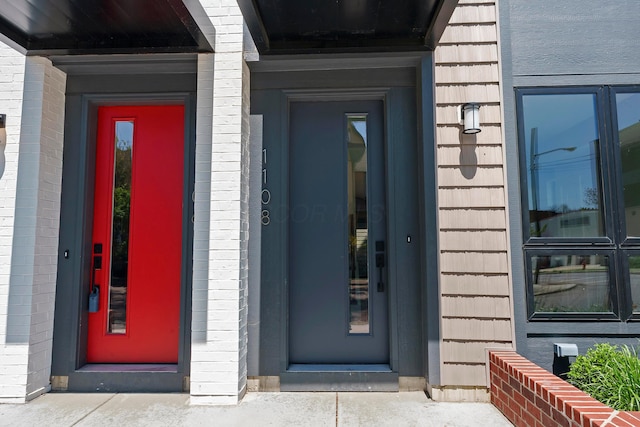 view of exterior entry