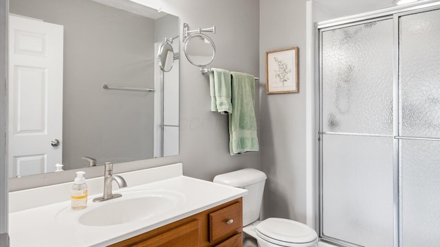 42 Ellington Commons Ln, Granville, OH 43023 - full bath with vanity, a stall shower, and toilet
