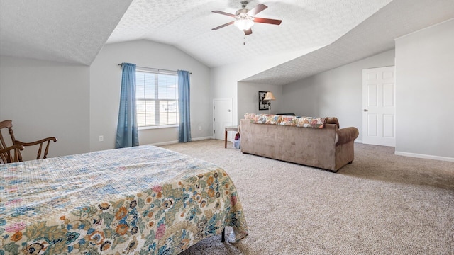 42 Ellington Commons Ln, Granville, OH 43023 - bedroom featuring baseboards, carpet, and vaulted ceiling