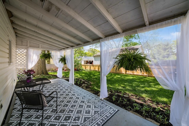 439 Chatham Rd, Columbus, OH 43214 - view of patio / terrace featuring a fenced backyard