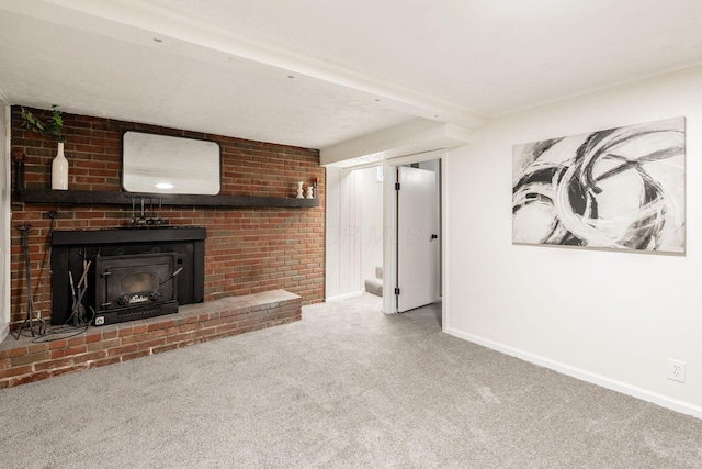 2583 Kingston Ave, Grove City, OH 43123 - unfurnished living room with carpet flooring and baseboards
