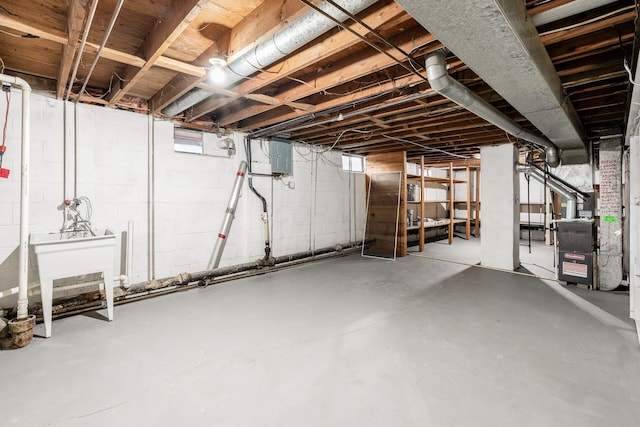 2583 Kingston Ave, Grove City, OH 43123 - unfinished basement featuring heating unit