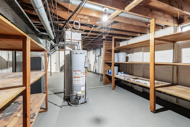 2583 Kingston Ave, Grove City, OH 43123 - unfinished basement featuring gas water heater