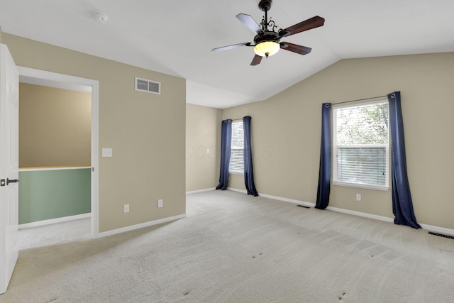 347 Wyncroft Ct, Pataskala, OH 43062 - carpeted empty room with plenty of natural light, a ceiling fan, and visible vents