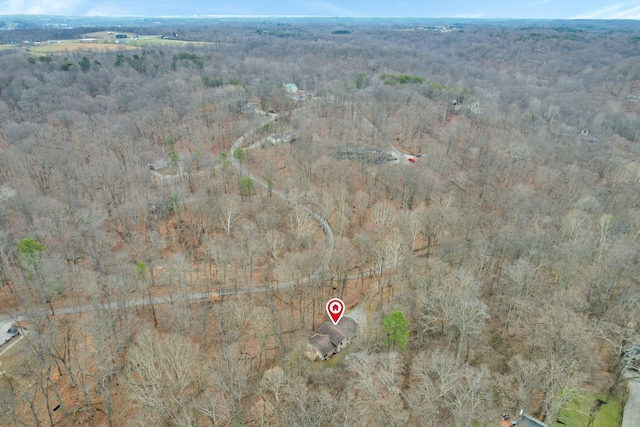 1889 Wolverine Dr, Sugar Grove, OH 43155 - aerial overview of property's location featuring a heavily wooded area