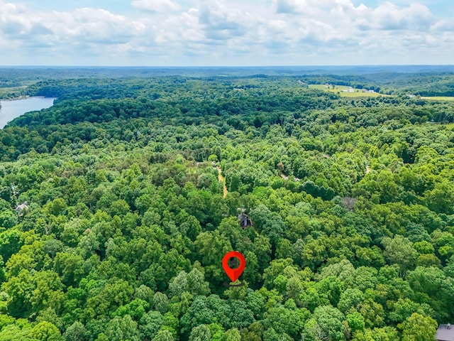 1889 Wolverine Dr, Sugar Grove, OH 43155 - drone / aerial view of a heavily wooded area and a large body of water