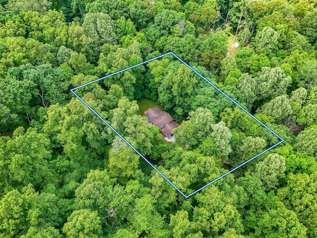 1889 Wolverine Dr, Sugar Grove, OH 43155 - aerial view of property's location featuring a forest and property parcel outlined