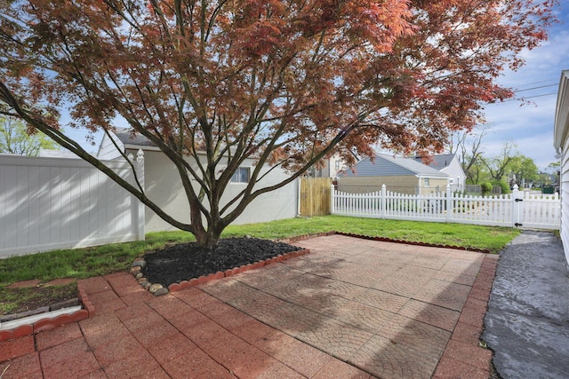 view of patio / terrace with a fenced backyard