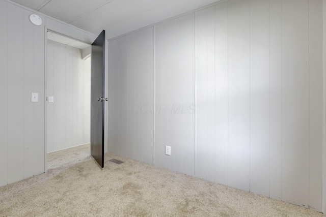 basement with carpet floors