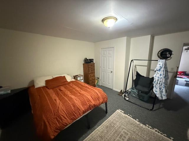 bedroom with carpet floors