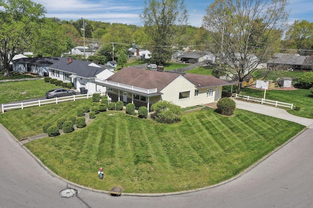 birds eye view of property