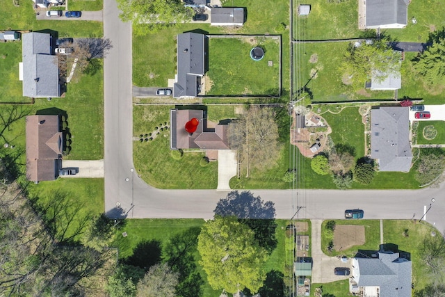 birds eye view of property featuring a residential view