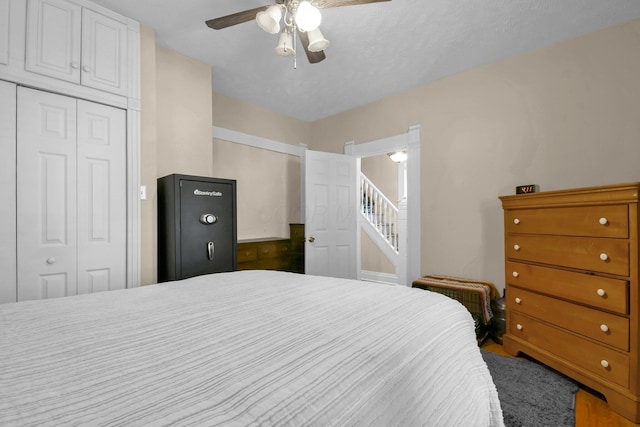 54 E Smiley Ave, Shelby, OH 44875 - bedroom featuring a ceiling fan and a closet