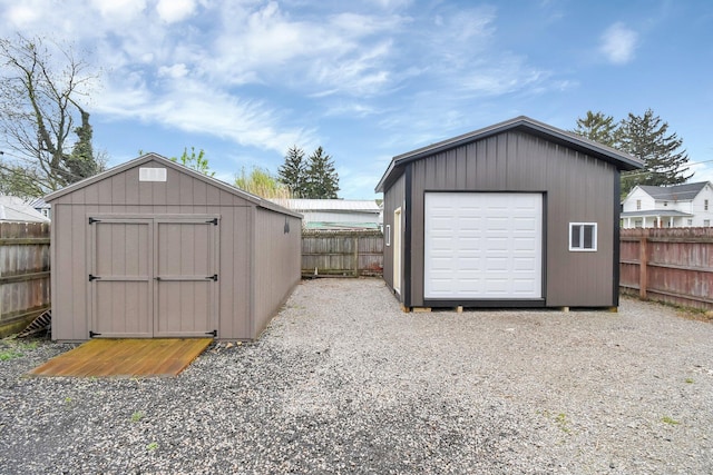 54 E Smiley Ave, Shelby, OH 44875 - view of shed with a fenced backyard