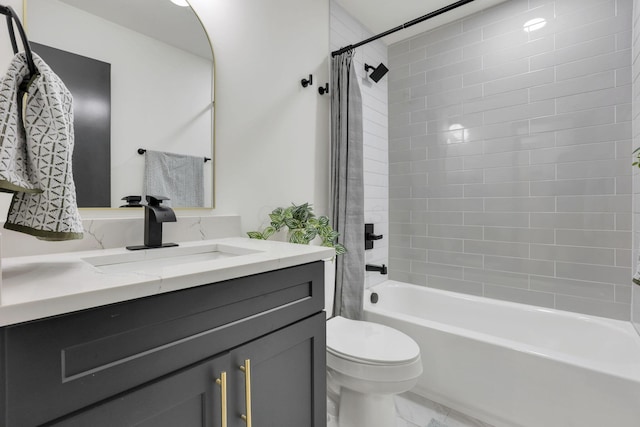 845 Mcnaughten Rd, Columbus, OH 43213 - bathroom with toilet, shower / bath combo, and vanity