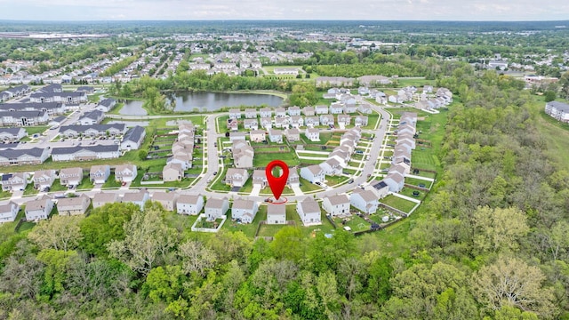 5837 Mouzon Dr, Columbus, OH 43232 - aerial view featuring a water view and a residential view