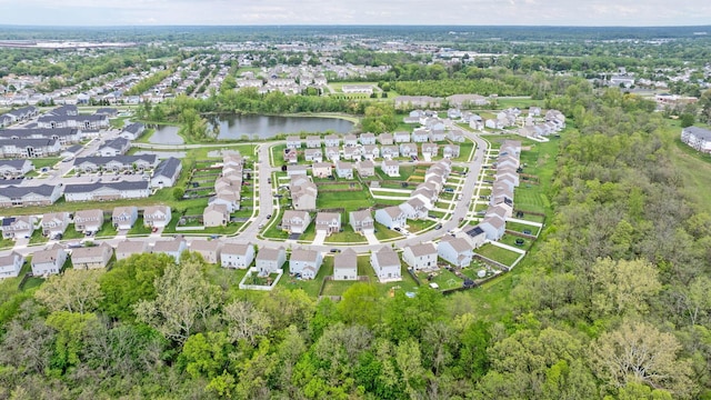 5837 Mouzon Dr, Columbus, OH 43232 - bird's eye view with a water view and a residential view