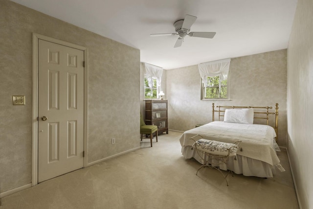 4522 Crompton Dr, Columbus, OH 43220 - bedroom featuring carpet flooring, ceiling fan, and baseboards