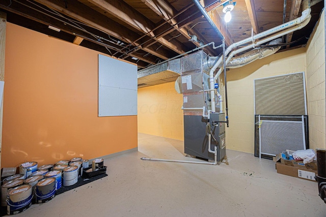 125 S Hamilton Rd, Columbus, OH 43230 - unfinished below grade area with heating unit