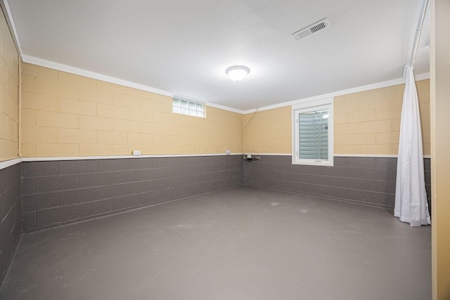 125 S Hamilton Rd, Columbus, OH 43230 - below grade area with concrete block wall