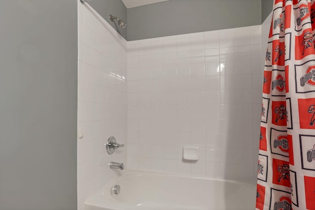full bath featuring shower / tub combo