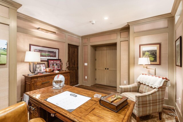 1 Miranova Pl Unit 2230, Columbus, OH 43215 - office space with crown molding and wood finished floors