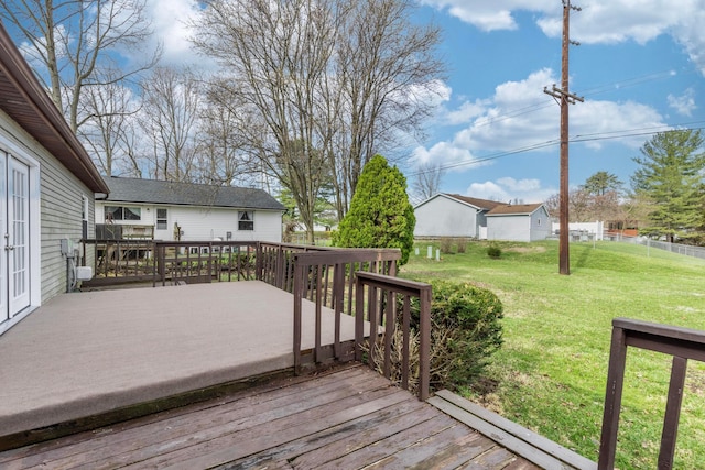 311 Williamsburg Ln NW, Lancaster, OH 43130 - deck with a yard