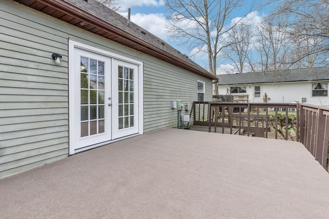 311 Williamsburg Ln NW, Lancaster, OH 43130 - wooden terrace featuring a patio area and french doors