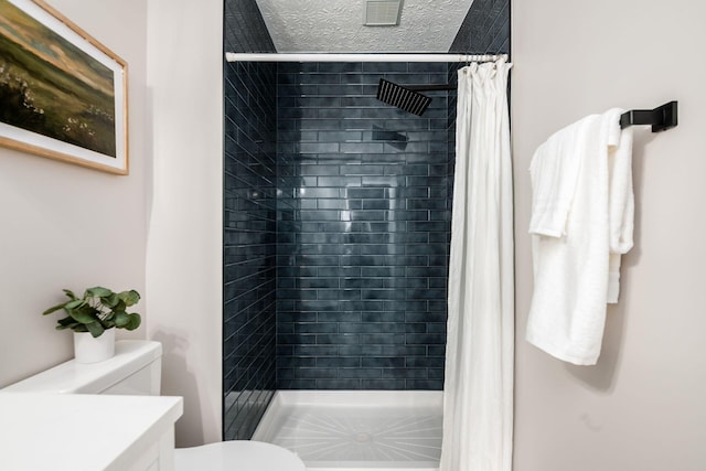 3141 Amberfield Dr, Columbus, OH 43232 - full bath with vanity, a shower stall, and toilet