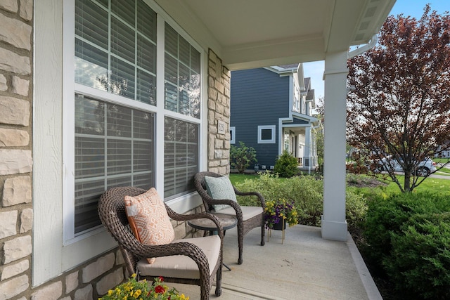 view of patio with covered porch