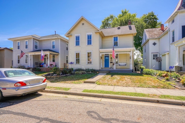 view of front of house featuring a porch