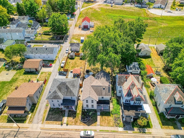 drone / aerial view with a residential view