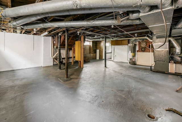 86 Hiawatha Ave, Westerville, OH 43081 - unfinished basement featuring heating unit and gas water heater