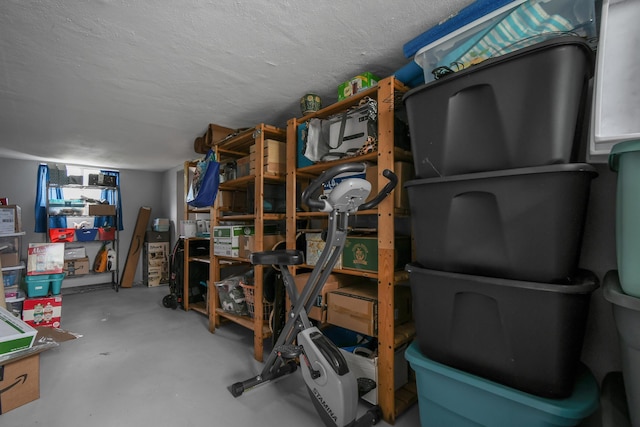 view of storage area