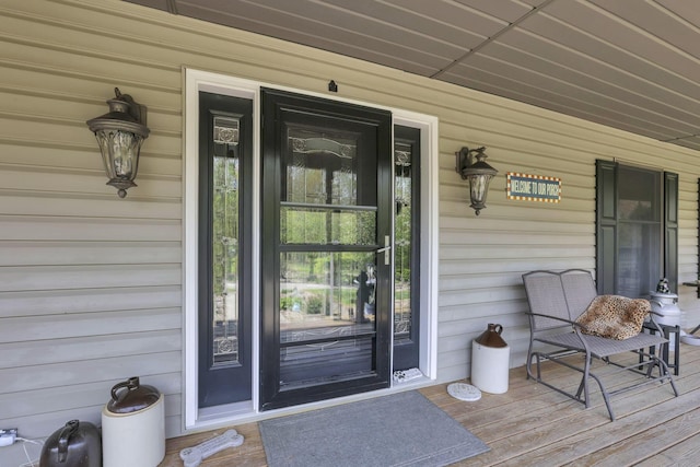 3615 Dragoo Rd, Nashport, OH 43830 - doorway to property featuring covered porch