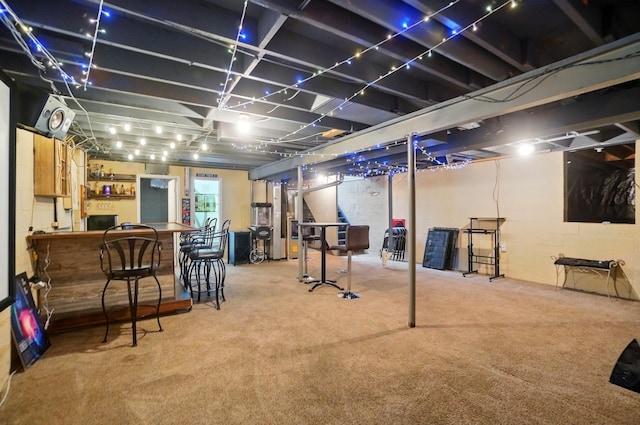4969 Shannonbrook Dr, Columbus, OH 43221 - below grade area with carpet flooring