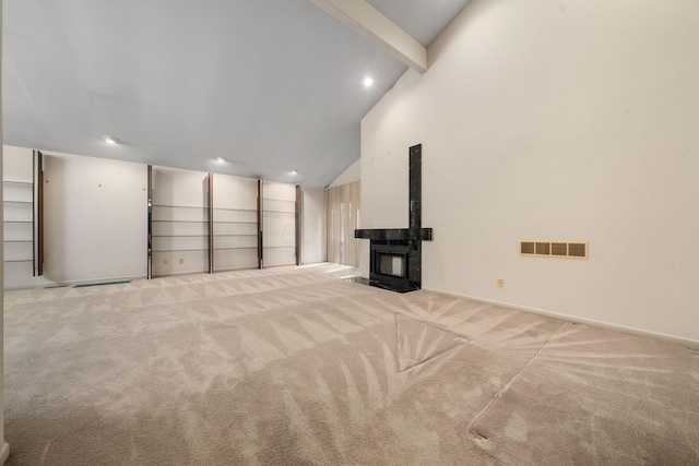 1624 Coppertree Ln, Columbus, OH 43232 - basement featuring carpet flooring, a fireplace, and recessed lighting