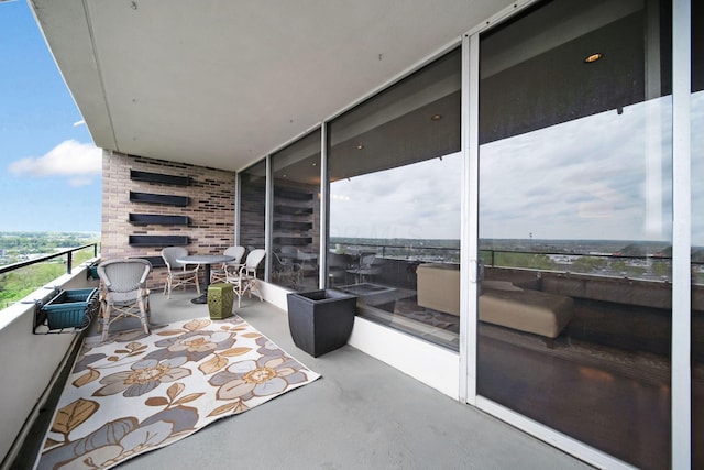 view of balcony