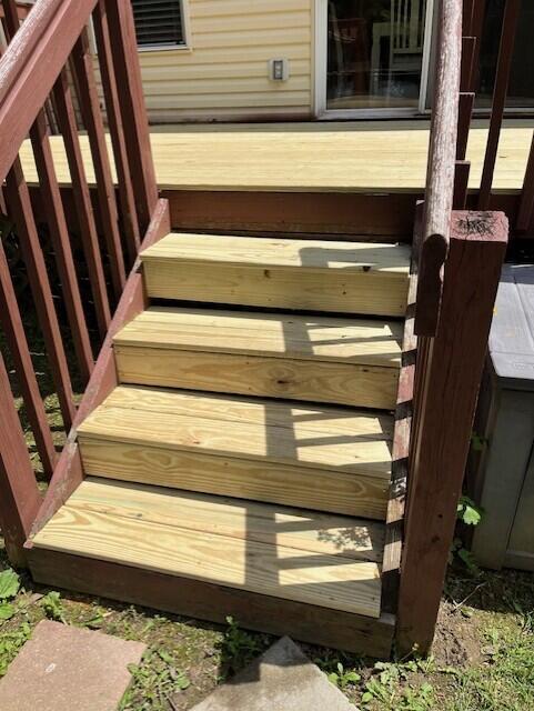 view of stairs