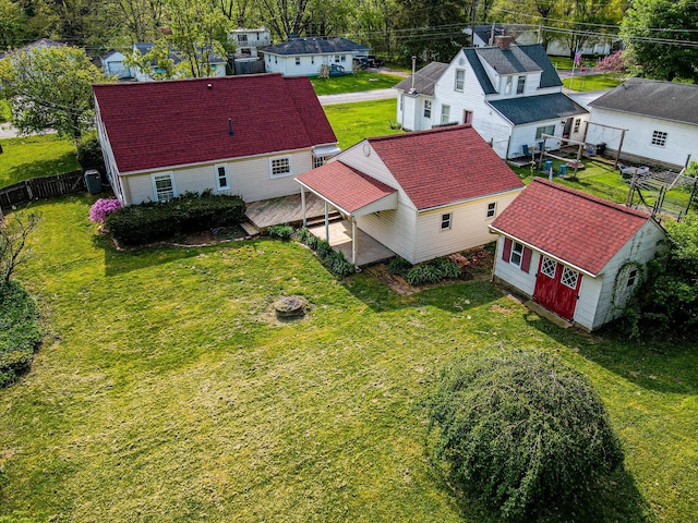 247 Bank St, Mount Gilead, OH 43338 - drone / aerial view featuring a residential view
