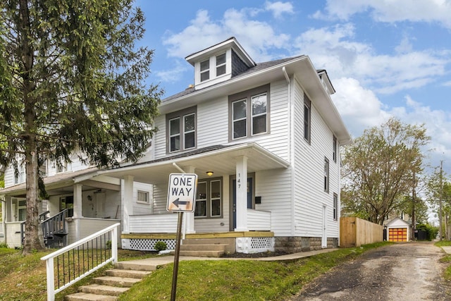 147 N Ogden Ave, Columbus, OH 43204 - traditional style home featuring a porch