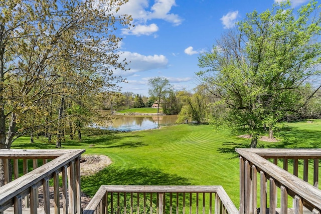 125 W Woodmere Dr, Tiffin, OH 44883 - view of yard featuring a water view