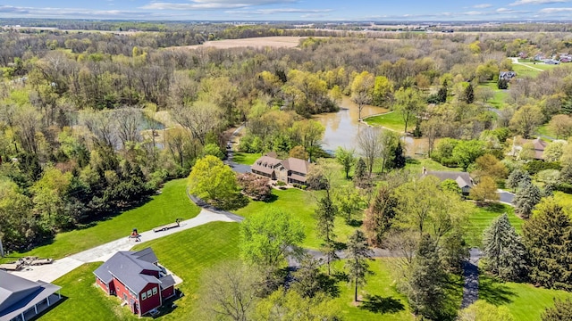 125 W Woodmere Dr, Tiffin, OH 44883 - birds eye view of property featuring a water view