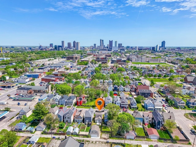 61 Dakota Ave, Columbus, OH 43222 - birds eye view of property featuring a city view